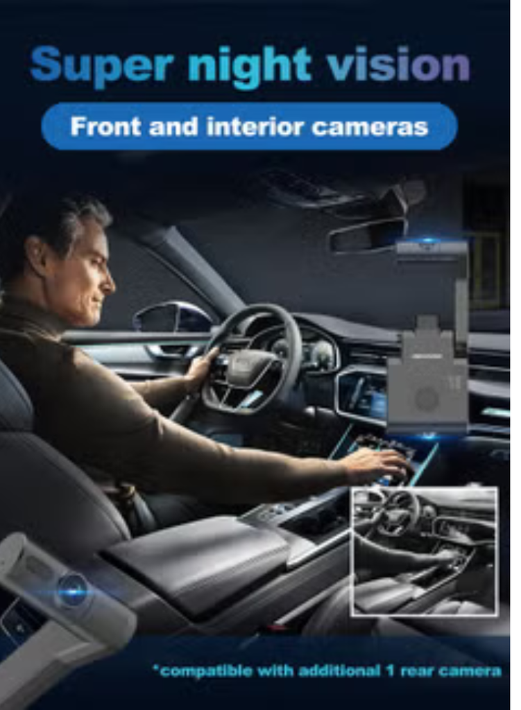 Hikvision Dash Cam | V6  4G FHD  داش كام أمامي وداخلي  تدعم شريحة الجوال  هايكفيجن